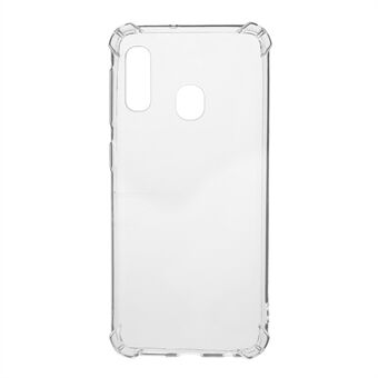 Duidelijke schokabsorptie Soft TPU telefoonhoesje voor Samsung Galaxy A20e - Doorzichtig