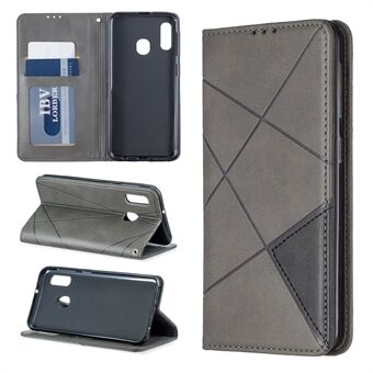 Leren hoesje met geometrisch patroon voor de Samsung Galaxy A20e / A10e