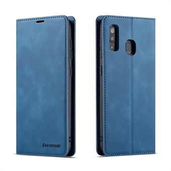 FORWENW voor Samsung Galaxy A20e Fantasy Series Automatisch geabsorbeerde Silky Touch lederen portemonneehoes