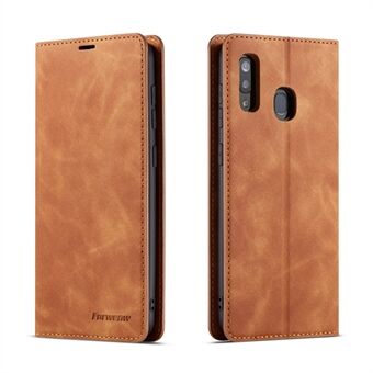 FORWENW voor Samsung Galaxy A20e Fantasy Series Automatisch geabsorbeerde Silky Touch lederen portemonneehoes