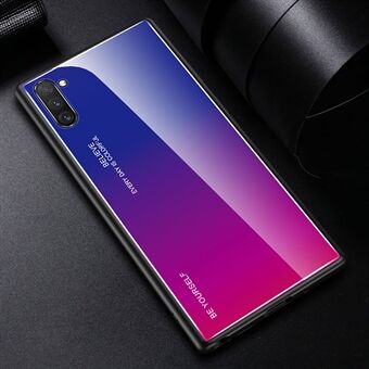 Gradient Color Style Glass + TPU Phone Covering Shell Cover for Samsung Galaxy Note 10 / Note 10 5G - Panda