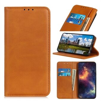 Auto-absorberend splitlederen portemonnee telefoonhoesje voor Samsung Galaxy A20s