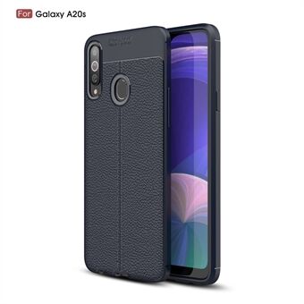 Litchi Skin Soft TPU-beschermhoes voor Samsung Galaxy A20s