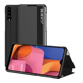 Bekijk Window Flip Leren Hoesje voor Samsung Galaxy A20s