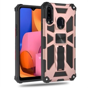 Kickstand Armor PC TPU anti-drop Case with Magnetic Metal Sheet for Samsung Galaxy A20s