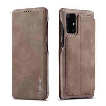 LC.IMEEKE Retro Style Flip Lederen Kaarthouder Telefoonhoesje voor Samsung Galaxy A51