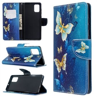 Patroonafdrukken Portemonneestandaard Flip lederen hoes voor Samsung Galaxy A71 Stand