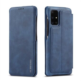 LC.IMEEKE Retro-stijl lederen tas met kaarthouder voor Samsung Galaxy A71