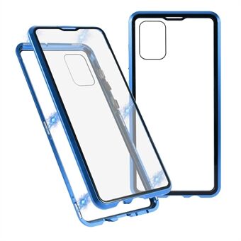 Metalen frame + beschermhoes in gehard glas voor Samsung Galaxy A71