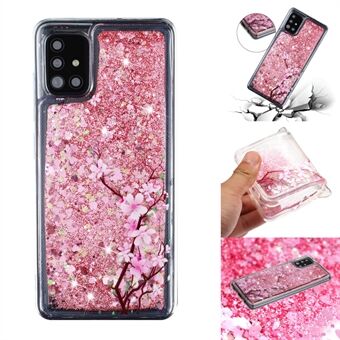 Patroonafdrukken Glitter Poeder Drijfzand TPU Cover voor Samsung Galaxy A71 SM-A715