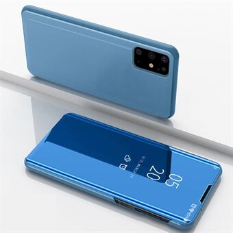 View Window Vertical Mirror for Samsung Galaxy S20 Plus Leather Phone Case