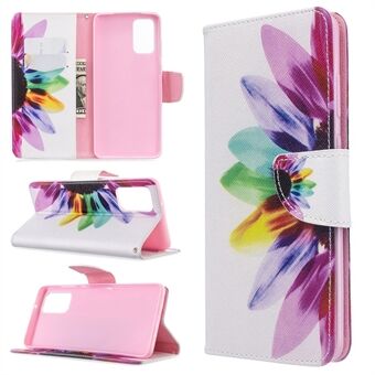 Leren hoesje met patroonprint voor Samsung Galaxy S20 Plus