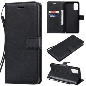 Flip phone cover in effen kleur PU leer met riem voor Samsung Galaxy S20 Plus