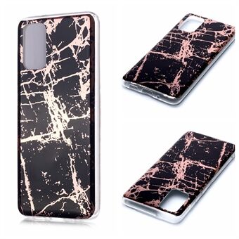 Marmeren patroon Rose goud galvaniseren IMD TPU Cover Shell voor Samsung Galaxy S20 Plus