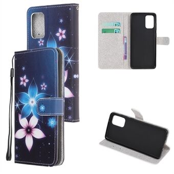 Patroonprint Cross Texture lederen portemonnee telefoonhoes met riem voor Samsung Galaxy S20 Plus