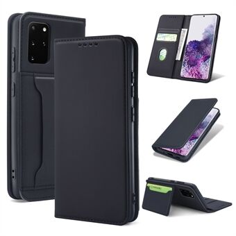 Liquid Silicone Touch Leather Wallet Stand Case voor Samsung Galaxy S20 Plus