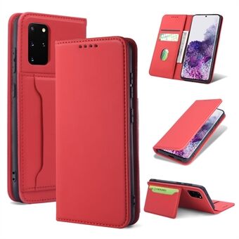 Liquid Silicone Touch Leather Wallet Stand Case voor Samsung Galaxy S20 Plus