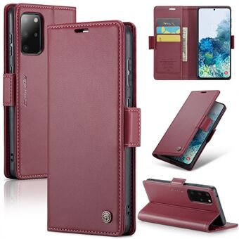 CASEME 023-serie Stand voor Samsung Galaxy S20 Plus 5G / 4G PU lederen RFID-blokkerende portemonnee-hoes