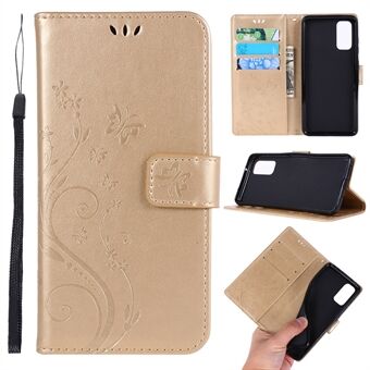 Opdruk Vlinders Portemonnee Stand Flip Leren Hoesje voor Samsung Galaxy S20