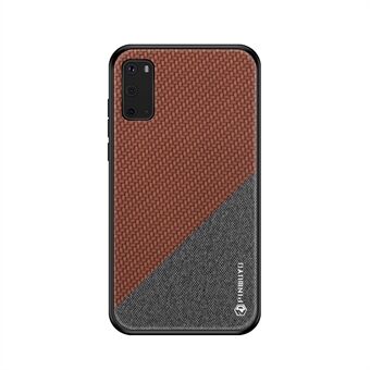 PINWUYO Honor Series PU-leer gecoate PC + TPU hybride case voor Samsung Galaxy S20