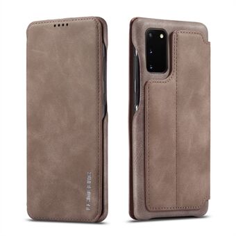 LC.IMEEKE Retro-stijl PU-lederen kaarthouder voor Samsung Galaxy S20