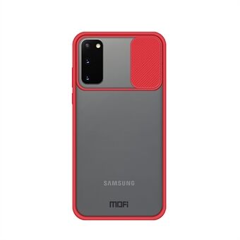 MOFI XINDUN-serie schokbestendige pc + TPU-cover met lensbeschermend schuifscherm voor Samsung Galaxy S20