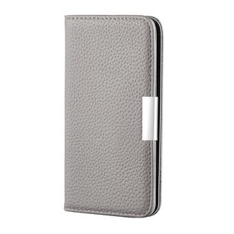 Litchi Skin Auto-absorberende lederen Stand met kaartsleuven Case voor Samsung Galaxy S20