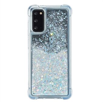 Glitterpoeder Drijfzand in TPU Shell voor Samsung Galaxy S20