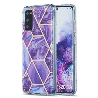 IML IMD marmerpatroon verzinkt flexibele TPU-telefoonhoes voor Samsung Galaxy S20