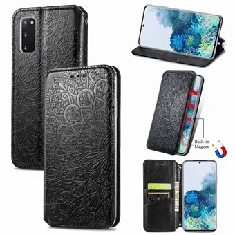 Gedrukte Mandala Stand PU Lederen Case Standpung voor Samsung Galaxy S20