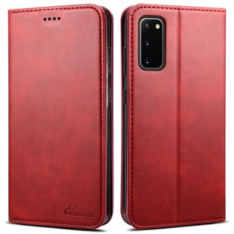 SUTNI Stand Wallet Full Protection Leather Case Telefoon Cover voor Samsung Galaxy S20