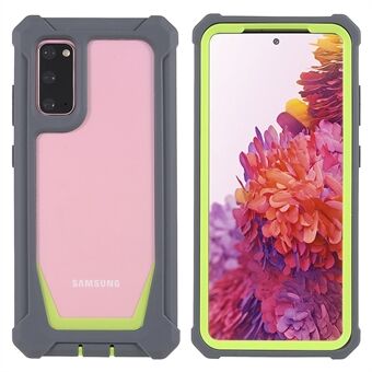 Voor Samsung Galaxy S20 4G / S20 5G Nauwkeurige uitsparing Schokbestendig anti-drop zacht TPU-frame + Acryl terug Verwijderbare 2-in-1 mobiele telefoonhoes