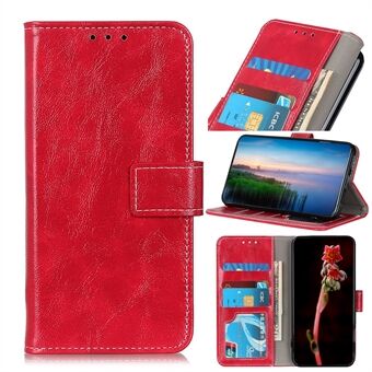 Voor Samsung Galaxy A41 Crazy Horse Vintage lederen portemonnee-hoesje