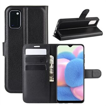 Litchi Surface Wallet lederen Stand voor Samsung Galaxy A41 mobiele telefoonhoes