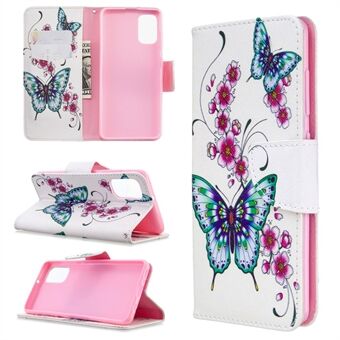 Patroonprint portemonnee Stand flip lederen telefoonhoes voor Samsung Galaxy A41 (wereldwijde versie)