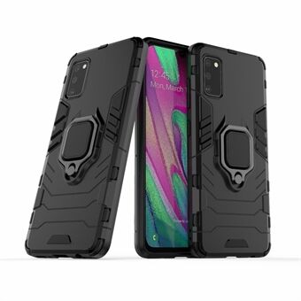 Finger Ring Holder Kickstand PC + TPU Shell Cover voor Samsung Galaxy A41 (algemene versie)