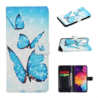 Light Spot Decor Patroon Afdrukken Portemonnee Cover Stand Leren Case voor Samsung Galaxy A41 (Globale Versie)