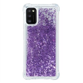 Effen kleur glitter poeder drijfzand binnen TPU case voor Samsung Galaxy A41 (algemene versie)