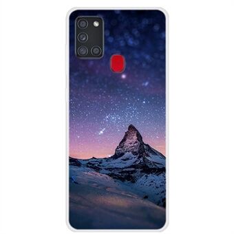 Space Series patroonprint zachte TPU achterkant van de behuizing voor Samsung Galaxy A21s