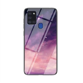 Starry gehard glas + pc + TPU combo-hoes voor Samsung Galaxy A21s