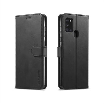 LC.IMEEKE Stand Lederen Shell Mobiele Telefoon Cover voor Samsung Galaxy A21s