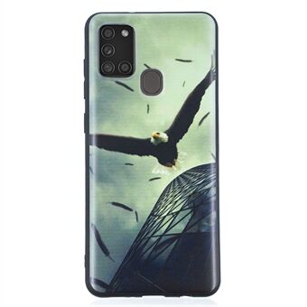 Patroonprint Matte TPU achterkant van de behuizing voor Samsung Galaxy A21s