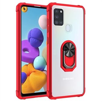 Ring standaard PC+TPU telefoonbeschermer voor Samsung Galaxy A21s