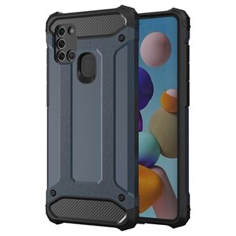 Mobiele telefoonhoes voor Samsung Galaxy A21s Valbescherming PC+TPU-achterkant