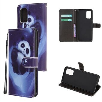 Printstijl Cross Skin lederen beschermhoes met riem voor Samsung Galaxy Note20 4G/5G