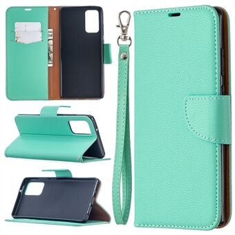 Puurdere kleur Lychee Skin met Portemonnee Lederen Hoesje voor Samsung Galaxy Note 20/Note 20 5G