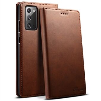 SUTENI Stand Wallet Design Magnetische Auto-Closing PU lederen telefoonhoes voor Samsung Galaxy Note 20