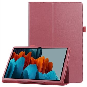 Litchi huidleren standaardhoesje voor Samsung Galaxy Tab S7 T870 / T875 / S8.