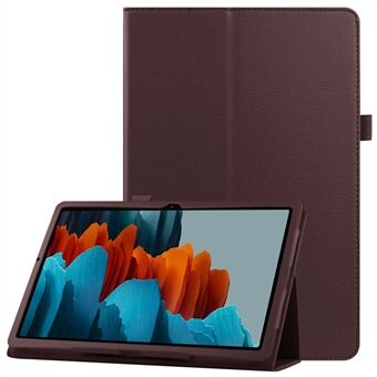 Litchi Skin Leren Stand Case voor Samsung Galaxy Tab S7 T870 / T875 / S8.