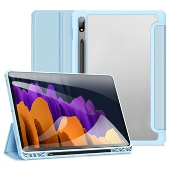 DUX DUCIS TOBY Serie Tri-fold Stand PU Leren Tablet Hoesje voor Samsung Galaxy Tab S7/S8